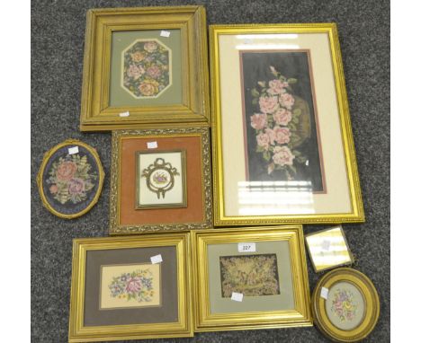 A framed Flemish-type tapestry; others (9)