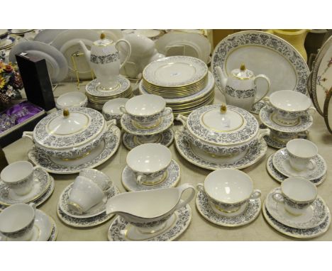 A Simpsons (Potters) Ltd. Regency pattern part dinner and tea service