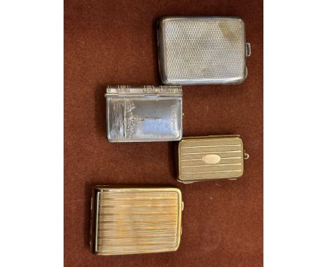 Collection of vintage vesta/card cases 