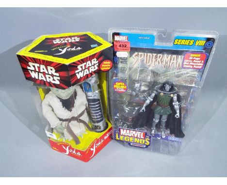 Toybiz - Hasbro - 2 x unopened figures, a Marvel Legends Series VIII Doombot super poseable 6 inch figure with a 32 page comi