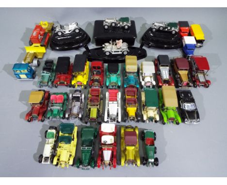 Matchbox - Hongwell - A collection of 34 x unboxed models, mostly Yesteryear cars including # Y-5 1905 Peugeot in yellow, # Y
