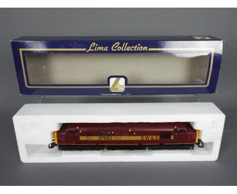 Lima - A boxed 00 gauge Class 37 Diesel loco named Hartlepool Pipe Mill in EWS livery operating number 37682. It shows light 