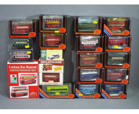 EFE - A collection of 20 boxed diecast model vehicles predominately 1:76 scale buses by EFE. Lot includes EFE #14602 Leyland 