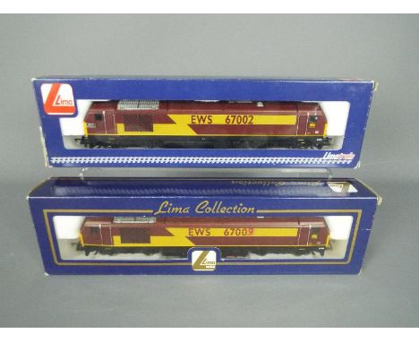 Lima - Two boxed Lima OO gauge Class 67 Diesel Locomotives both in EWS livery. Lot includes 204963 Op.No.67002 'Special Deliv
