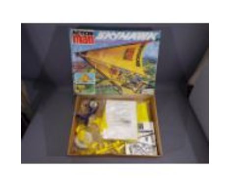 Palitoy, Action Man - A boxed vintage Palitoy Action Man Skyhawk which has parts in clear plastic bags, instruction, ephemera