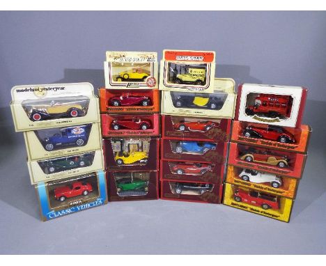 Matchbox - Ertl - A group of 20 x cars mostly in 1:43 scale including # Y-11 1938 Lagonda Coupe, # Y-16 1960 Ferrari Dino, # 