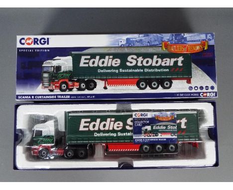 Corgi - Eddie Stobart Ireland - A boxed special edition Stobart Ireland Scania R Curtainside Trailer called Rhiannon Scarlett