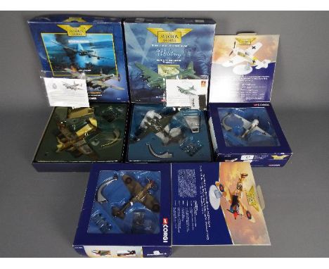 Corgi Aviation Archive - 4 x boxed models, a limited edition # AA31904 Supermarine Spitfire MkVB number 4349 of 5500 made, # 