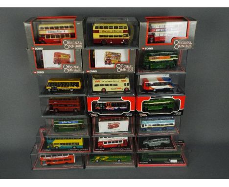 Corgi Original Omnibus - A fleet of 21 x limited edition bus models including # 45106 MCW Metrobus MkI in GM Buses livery num