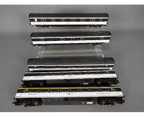 Lima - Five unboxed OO gauge Great Western HST Carriages by Lima. Lot includes Lima #305415 MK33 TF Trailer First Class Op.No