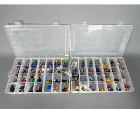 Lego - A group of 56 x figures including Harry Potter, a hippie, Spiderman and others. They appear in Good condition overall 