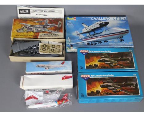 Revell, Airfix, Novo, Other - Six boxed plastic model aircraft kits in various scales. Lot includes Revell 1:288 scale Space 