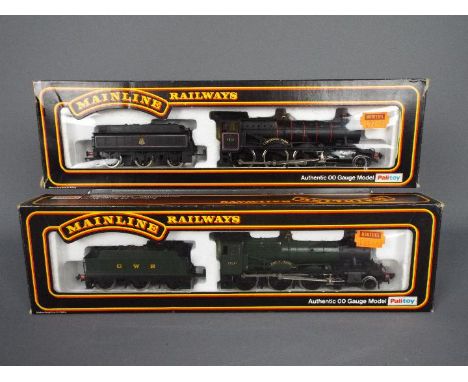 Mainline - 2 x boxed 00 gauge 4-6-0 Manor Class locos, #37078 Hinton Manor number 7819, #37079 Erlestoke Manor number 7812. B