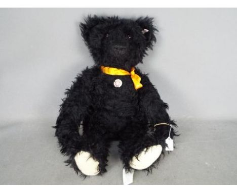 Steiff - An unboxed Steiff #62775 Limited Edition 'Titanic' bear. The large black bear measuring approximately 60cms in heigh