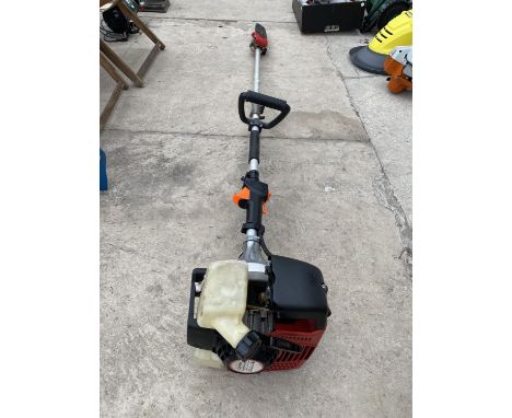 A LONG REACH PETROL ENGINE CHAINSAW 