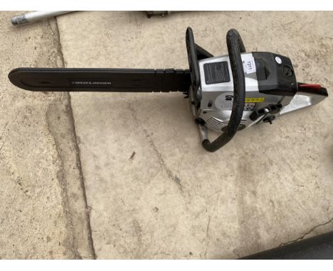 A SPEAR AND JACKSON PETROL CHAINSAW 