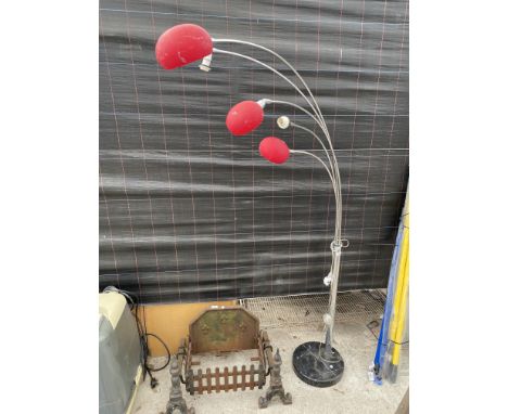 A MODERN FIVE BRANCH STANDARD LAMP 