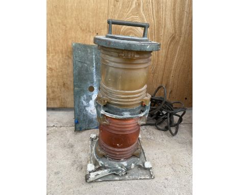 A VINTAGE 1960'S PERKO SHIPS NAVIGATION LAMP 