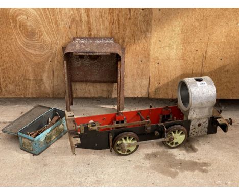 A VINTAGE CHASIS FROM A 5" STEAM ENGINE 