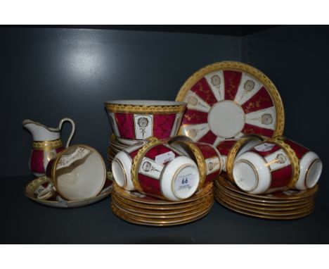 A collection of vintage cups and saucers, bowl,plate, jug and moustache cup.