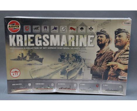A boxed Airfix 'Kriegsmarine' 1:400 scale model kit
