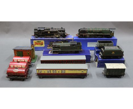 A boxed lot of Hornby Dublo locomotives, coaches, rolling stock and track, together with a Triang R.157/158 coach and a Jouef