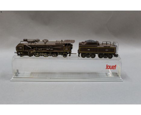 A Rivarossi HO scale 4-6-2 La Chapelle Nord tank locomotive and tender in a plastic Jouef display box