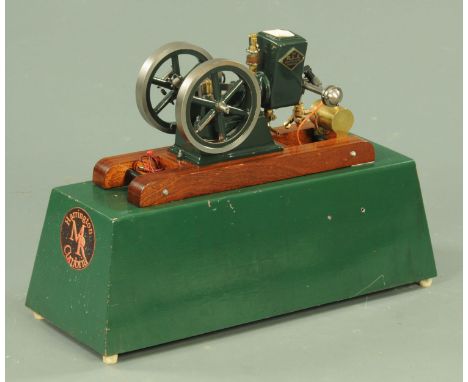 An RLE Hopper cooled hit &amp; miss petrol engine, built for castings, in working order &amp; complete with ignition system 