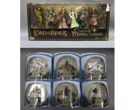 A Toybiz "The Lord Of The Rings, Elves of Middle-Earth" boxed set of 6 figures, and a group of 6 "The Lord Of The Rings, Armi