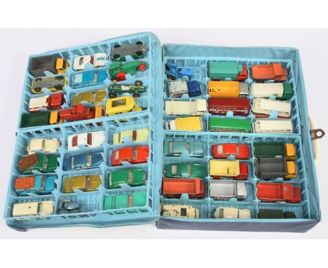 Matchbox Collectors Case 41 - case contains 4 x plastic trays holding 48 Regular Wheels models - 1-75's includes 12c Land Rov