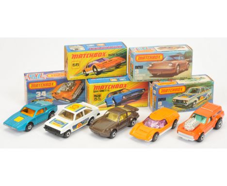 Matchbox Superfast group (1) 3c Porsche 911/930 Turbo - metallic brown body, clear windows, pale yellow interior, 5-arch whee