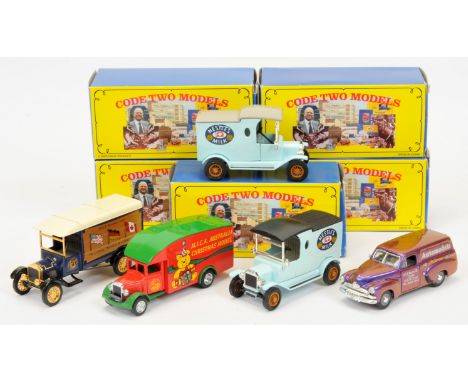 Matchbox Models of Yesteryear Code 2 issues (1) Ford TT Van "MICA Members Visit The Leipzig Model and Hobby Fair" (2) Holden 
