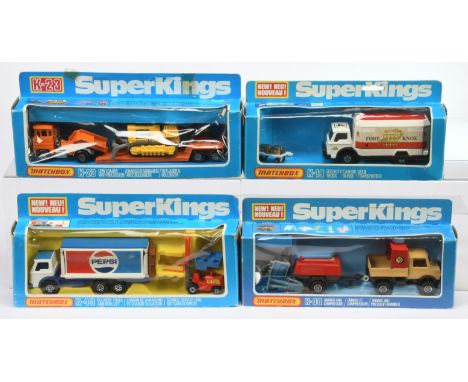 Matchbox Super Kings group of late 1970's Commercial Vehicles. (1) K19 Ford D-Series Security Truck "Fort Knox" - with gold b
