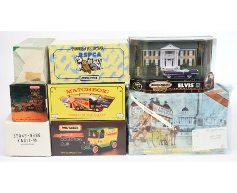 Matchbox Models of Yesteryear a group of models from the Collectibles Era to include YCH04 Morris Light Van "RSPCA", YY12/SA 