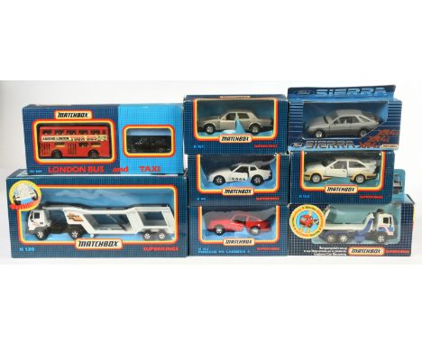 Matchbox Superkings, a mixed boxed group of 1990s issues to include, K-162 Sierra Cosworth, K140 Leyland Car Recovery, K-120 