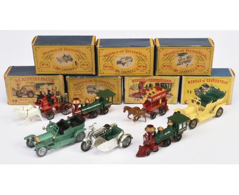 Matchbox Models of Yesteryear group to include Y4 Shand Mason Horse Drawn Fire Engine "Kent Fire Brigade" - red, white horses