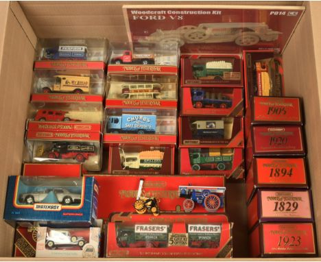 Matchbox Models of Yesteryear mixed Group including YS9 Leyland Cub Fire Engine; YS16 Scammell Pickfords low Loder with Locom