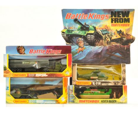 Matchbox Battle Kings group (1) K105 Hover Raider Hovercraft - metallic jade green deck &amp; engine, tan plastic cabin &amp;