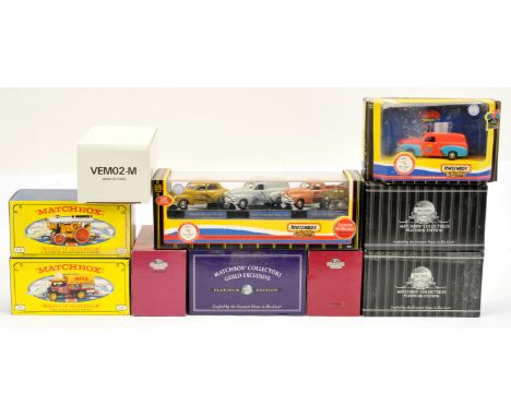 Matchbox Models of Yesteryear a group of models from the Collectibles Era to include Y19 Fowler B6 Showmans Engine "Lesney Pr