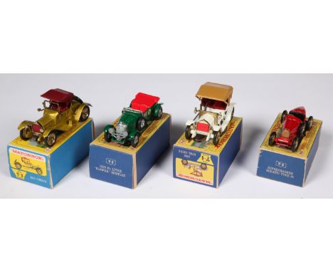 Matchbox Models of Yesteryear group including harder to find variations (1) Y4 1909 Opel Coupe - white body and chassis, tan 