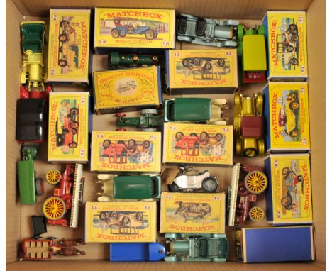 Matchbox Models of Yesteryear, a mixed group of Vehicles to include, Y1 1911 Ford Model T, Y14 Duke of Connaught Loco, Y9 Fow