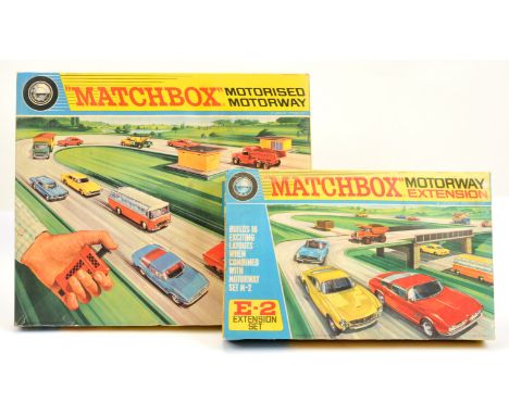 Matchbox Regular Wheels Pair of Sets (1) M1 Motorised Motorway - square set packaging containing Boxed Cars (1) 36c Opal Dipl