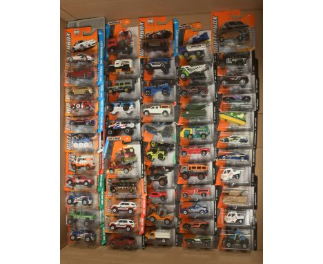 Matchbox Superfast a large blister packed group of Mattel Wheels issues including, Cadillac CTS, Porsche 911, Porsche Cayenne