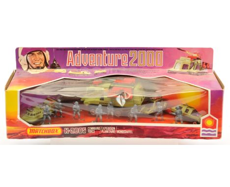 Matchbox Adventure 2000 K2005 Command Force Set To Include - Anti-Tank Rocket Launcher and 3 X Superfast (1) Planet Scout, (2
