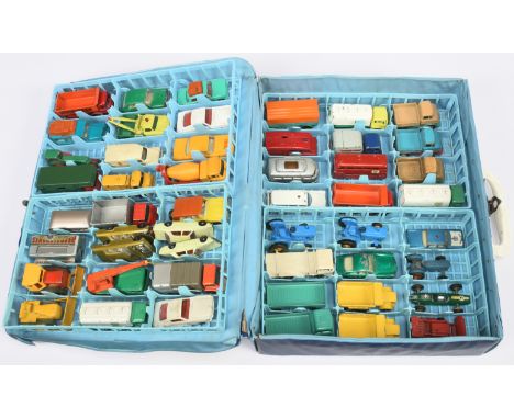 Matchbox Collectors Case 41 - case contains 4 x plastic trays holding 48 Regular Wheels models - 1-75's includes ; 8e Ford Mu