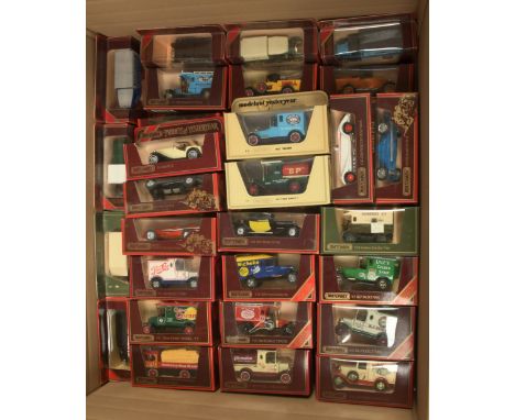 Matchbox Models of Yesteryear a mixed boxed group of Commercials and Cars to include; Y11 Bugatti Type 51, Y12 Ford Model T M
