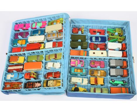 Matchbox Superfast 1970 issue 48-Car Carry Case to include mostly Superfast models - including ; 2b Jeep Hot Rod; 22a Pontiac