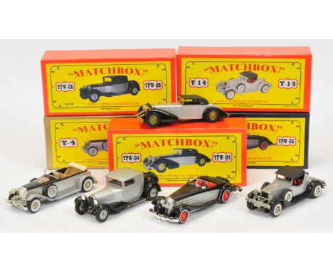 Matchbox Models of Yesteryear Code 2 Issues (1) YPW04 1938 Hispano Suiza - silver body and chassis with black hood and side p