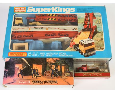 Matchbox Superkings and Models of Yesteryears to include K-44 Berliet Articulated Bridge Layer and YFE08 Fire Engine Series a