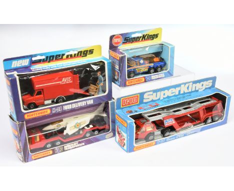 Matchbox Superkings, a mixed boxed gruop of Transporters to include, K-29 Ford Delivery Van, K-13 Aircraft Transporter, K-10 